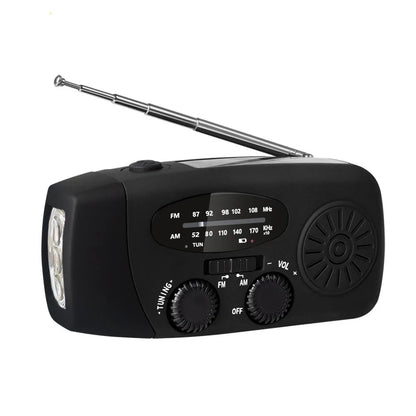 Multifunctionele Noodradio Kopen – Oplaadfunctie met LED Zaklamp en Handgenerator voor Mobiele Telefoons – Beste Noodradio