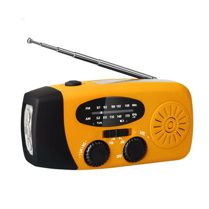 Multifunctionele Noodradio Kopen – Oplaadfunctie met LED Zaklamp en Handgenerator voor Mobiele Telefoons – Beste Noodradio