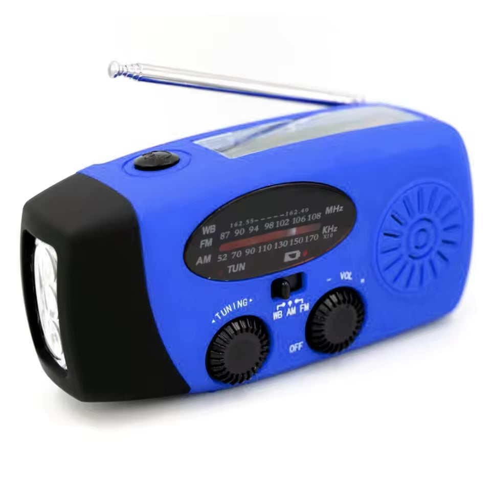 Multifunctionele Noodradio Kopen – Oplaadfunctie met LED Zaklamp en Handgenerator voor Mobiele Telefoons – Beste Noodradio