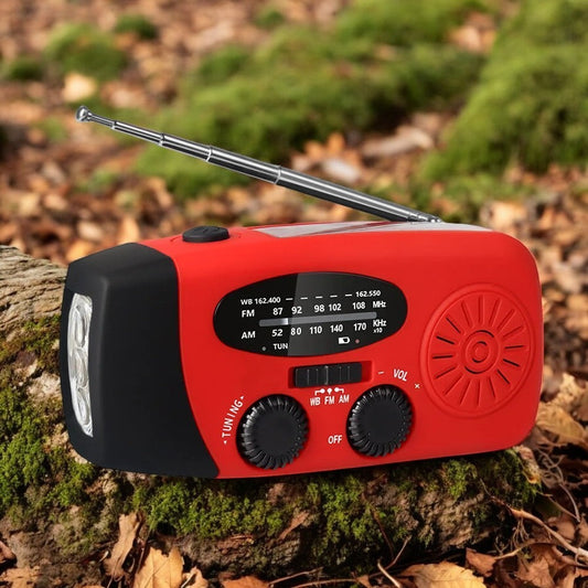 Multifunctionele Noodradio Kopen – Oplaadfunctie met LED Zaklamp en Handgenerator voor Mobiele Telefoons – Beste Noodradio