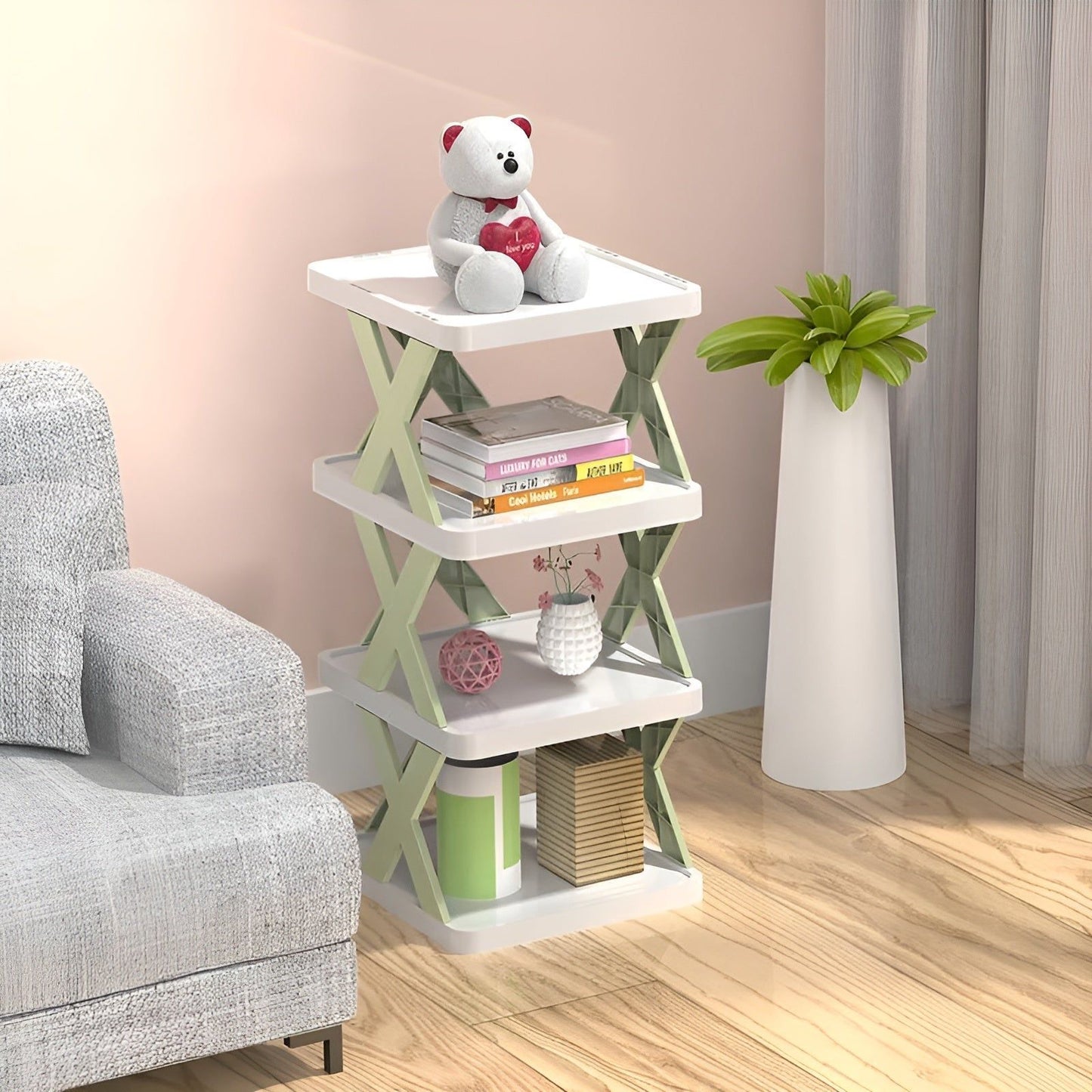 FlexiStack Schoenenrek – Opvouwbare Meervoudige Schoenenorganizer voor Kleine Ruimtes