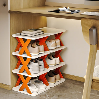 FlexiStack Schoenenrek – Opvouwbare Meervoudige Schoenenorganizer voor Kleine Ruimtes