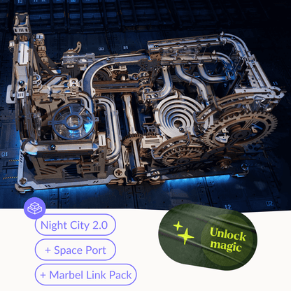 Murmelbahn Night City 2.0 | Speelbaan Innovatief
