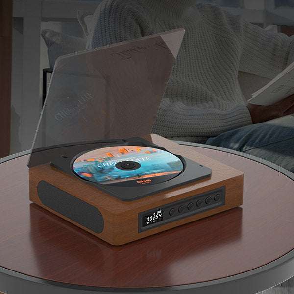 RetroTune Draadloze CD-Speler – Bluetooth, FM-Radio en Type-C Aansluiting