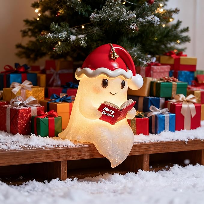 Spookfiguur LED Kerstlamp – Sfeervolle Decoratieve Verlichting
