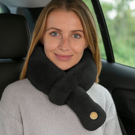 Nekkussen met ingebouwde massage - perfect voor autorit, vliegreis enzovoort.
