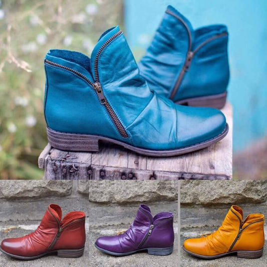 Comfortabele Dames Enkellaarsjes Solira – Warme Winterboots met Steun en Stijl