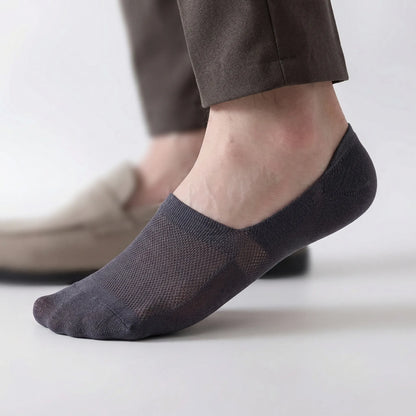 Invisible Comfort Enkelsokken met Antislipzool – No-Show Herensokken voor Sneakers – EU 38-46