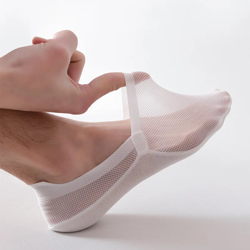 Invisible Comfort Enkelsokken met Antislipzool – No-Show Herensokken voor Sneakers – EU 38-46