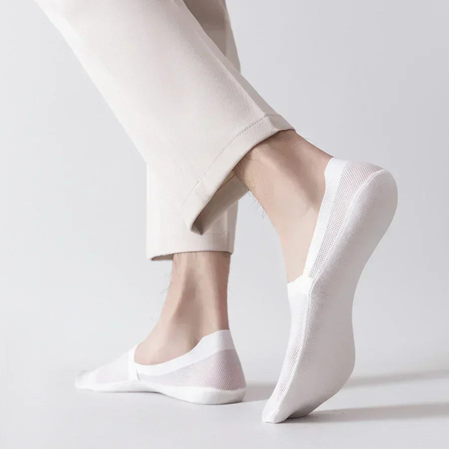Invisible Comfort Enkelsokken met Antislipzool – No-Show Herensokken voor Sneakers – EU 38-46