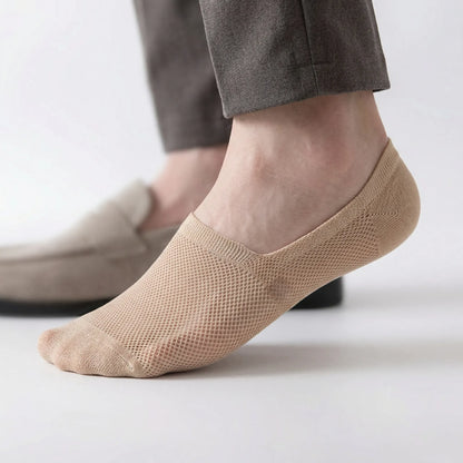 Invisible Comfort Enkelsokken met Antislipzool – No-Show Herensokken voor Sneakers – EU 38-46