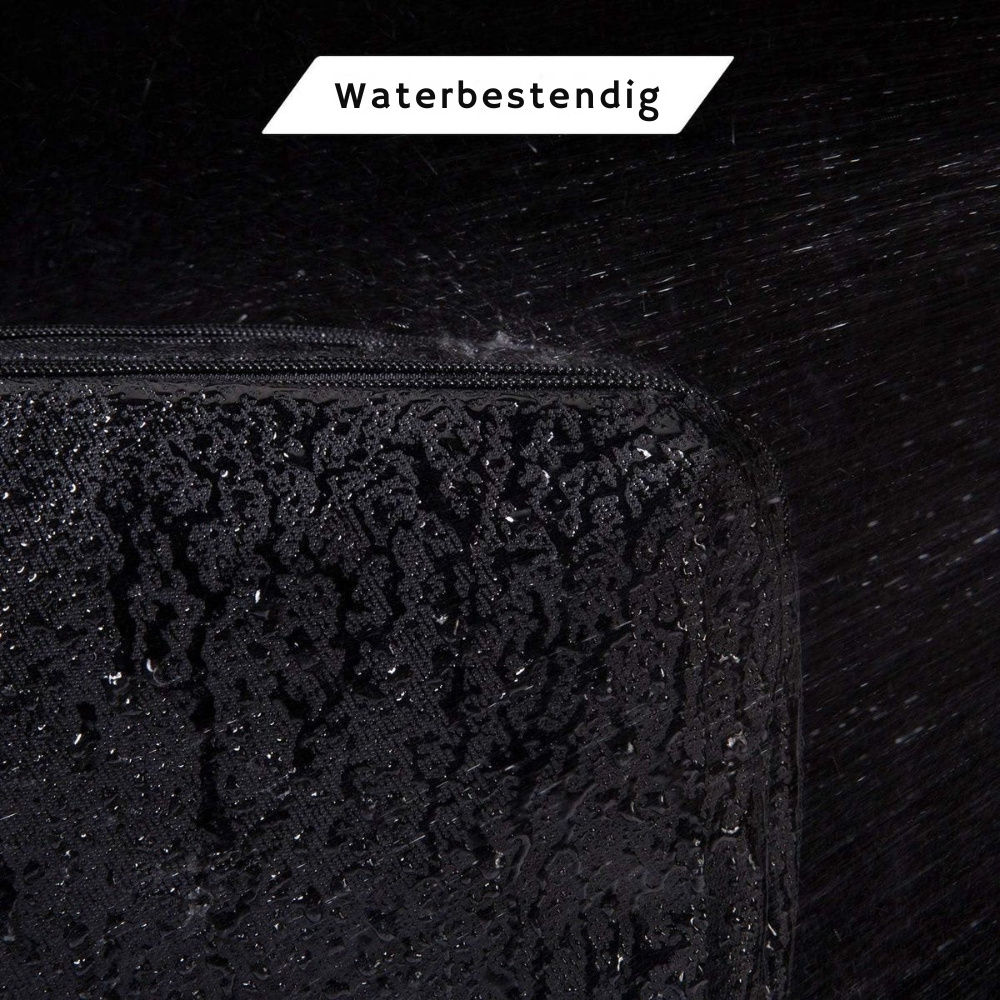 Reisvast Heren Toilettas met Dubbele Ritssluiting en Grote Opbergruimte