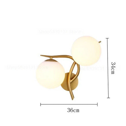 Scandinavische Ijzeren Wandlamp met LED – Minimalistische Verlichting voor Woonkamer & Slaapkamer