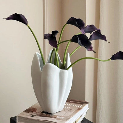 Bloemenvaas met Bloemmotief - Modern Keramiek Interieur