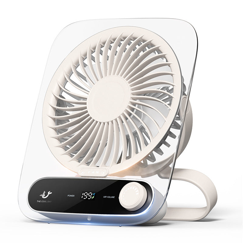 SilentBreeze Draagbare Bureauventilator met Meerdere Snelheden