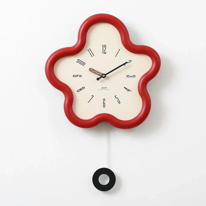 Natuurlijke Wandklok met Slingerbewegingen - 39cm Stille Sweep