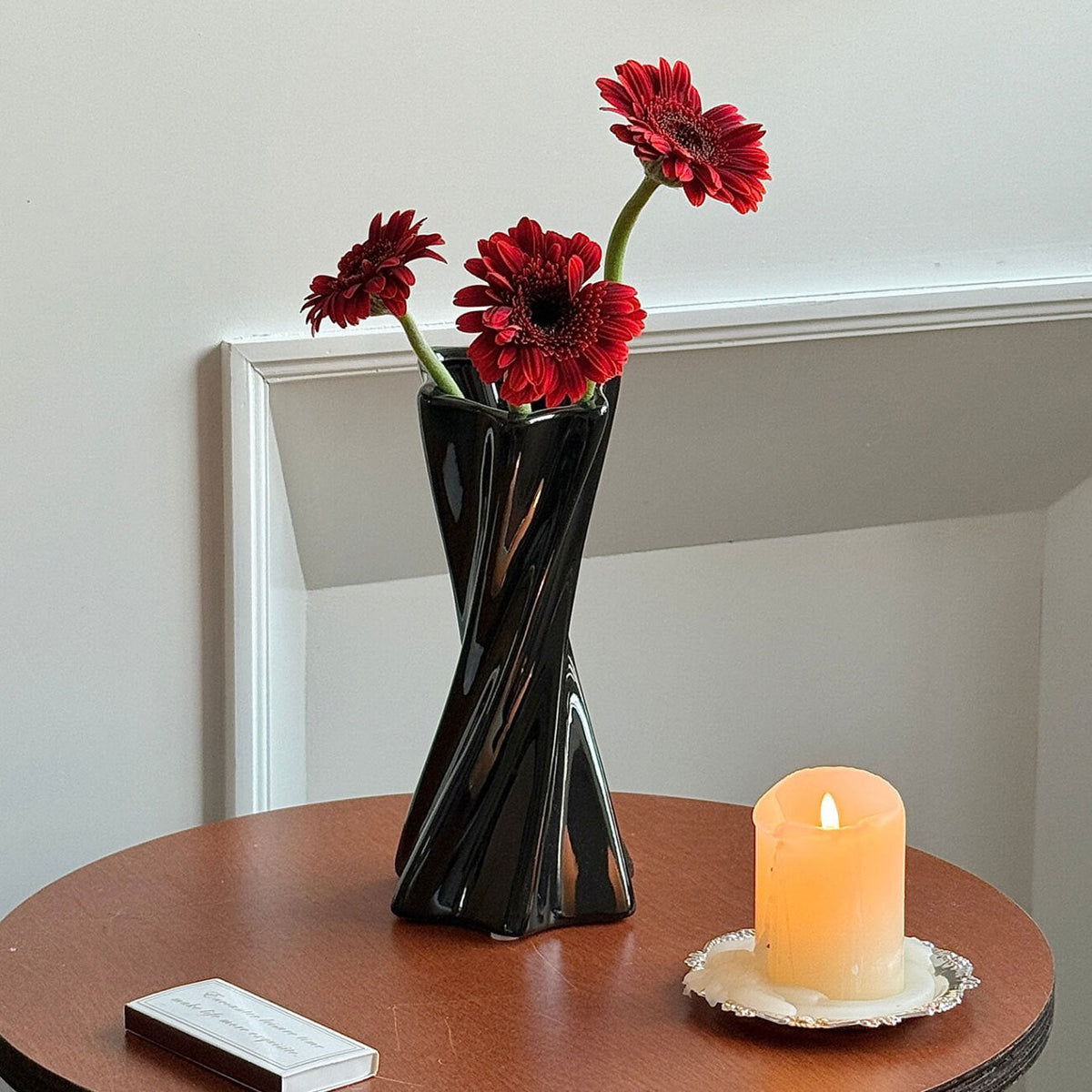 Gedraaide Keramische Vaas - Modern Design