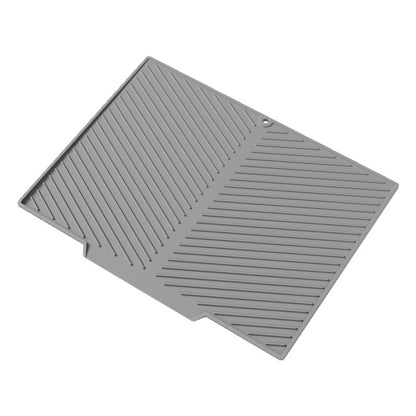 Siliconen Afwasdroogmat met Ribbelige Antislip Afvoervlak