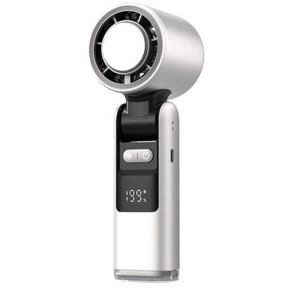 FreshFlow Slimme Handventilator met Digitaal Display en Oplaadbare Batterij