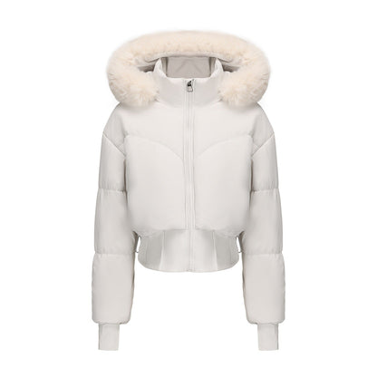 Warm Cropped Donsjack Aurora voor Moderne Winterlooks