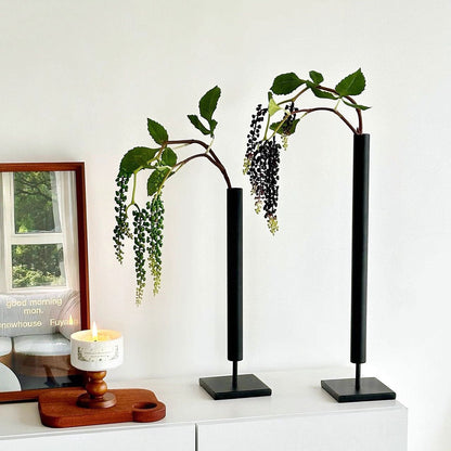 Elegante Metalen Kaarsenhouder met Minimalistisch Design