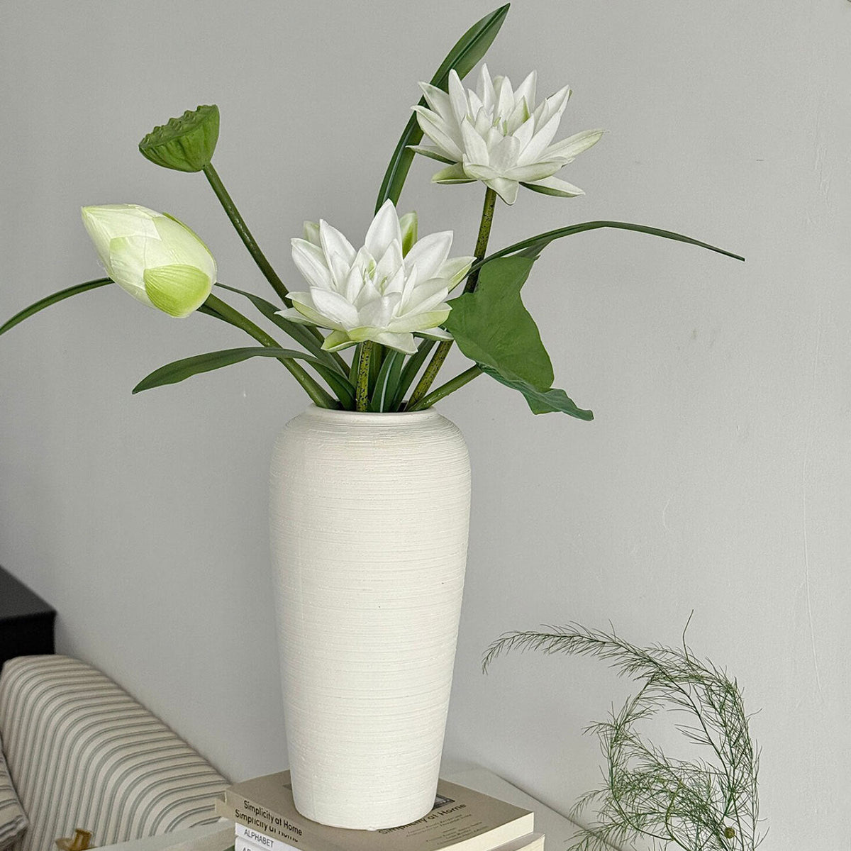 Gestructureerde Keramische Vaas - Moderne Decoratie
