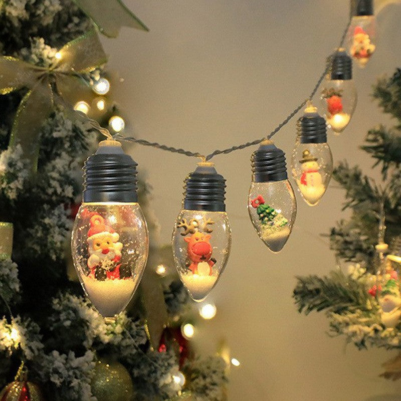 Kerstfiguren LED Lichtslinger – Warmwit Batterijverlichting voor Binnen
