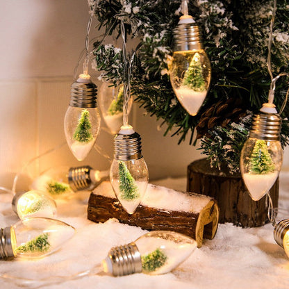 Kerstfiguren LED Lichtslinger – Warmwit Batterijverlichting voor Binnen