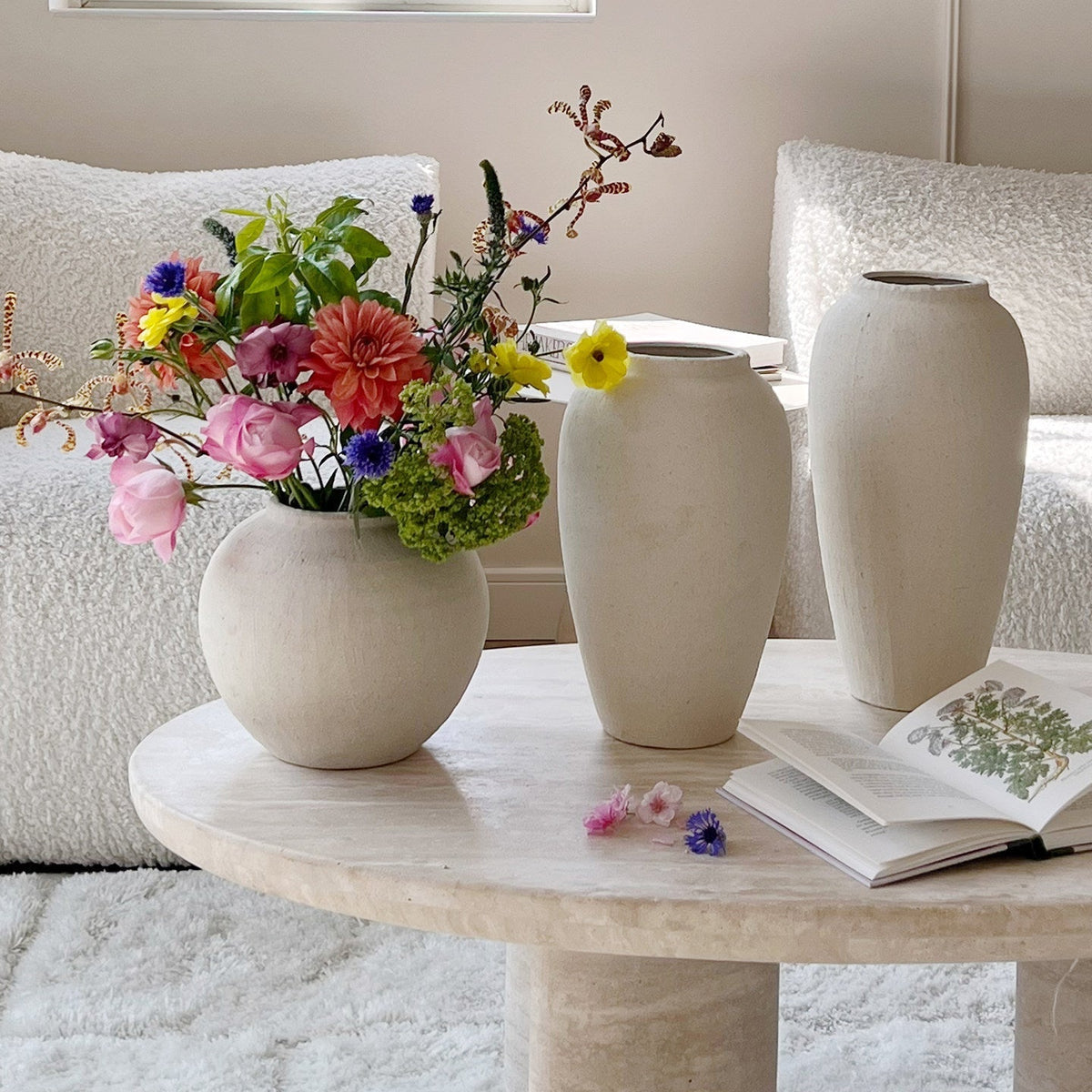 Rustieke Keramische Bloempot met Textuur