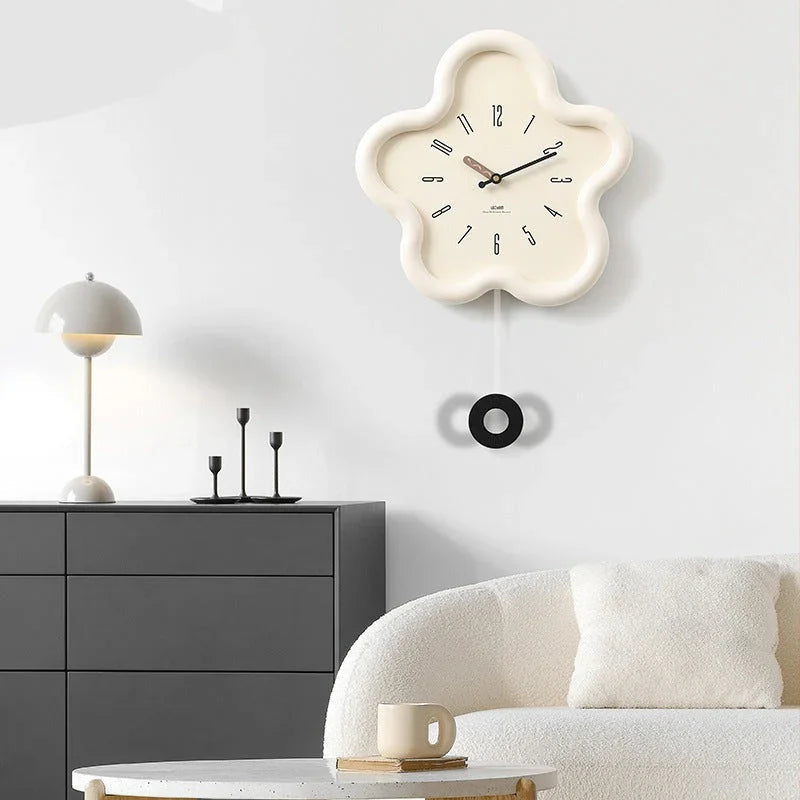 Natuurlijke Wandklok met Slingerbewegingen - 39cm Stille Sweep