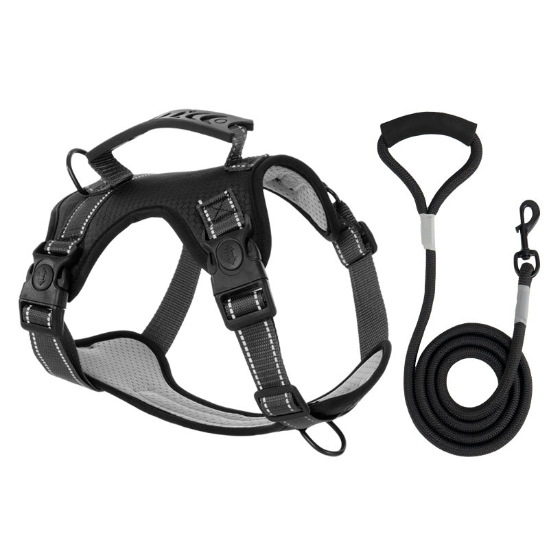 ComfortFit Hondentuigje met Reflectie en Schokdempende Leash