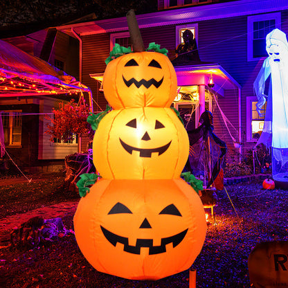 Opblaasbaar Halloween tuinfiguur met geïntegreerde LED-verlichting en grondpennen