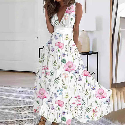 ZomerLuna Bloemen Maxi Jurk