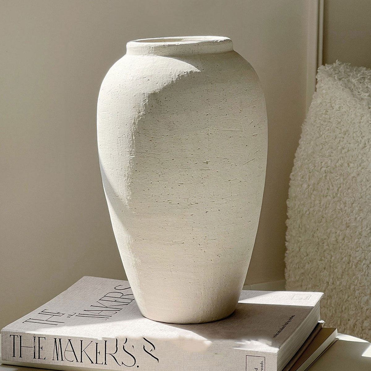 Rustieke Keramische Bloempot met Textuur