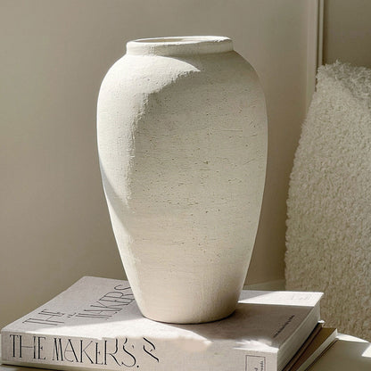 Rustieke Keramische Bloempot met Textuur