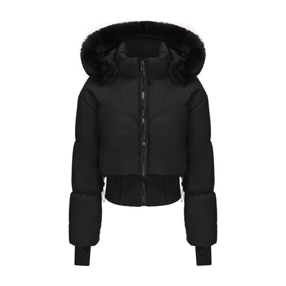 Warm Cropped Donsjack Aurora voor Moderne Winterlooks
