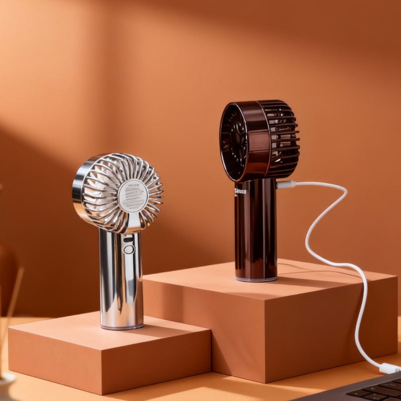 Draagbare USB-sprayventilator met ergonomische handgreep