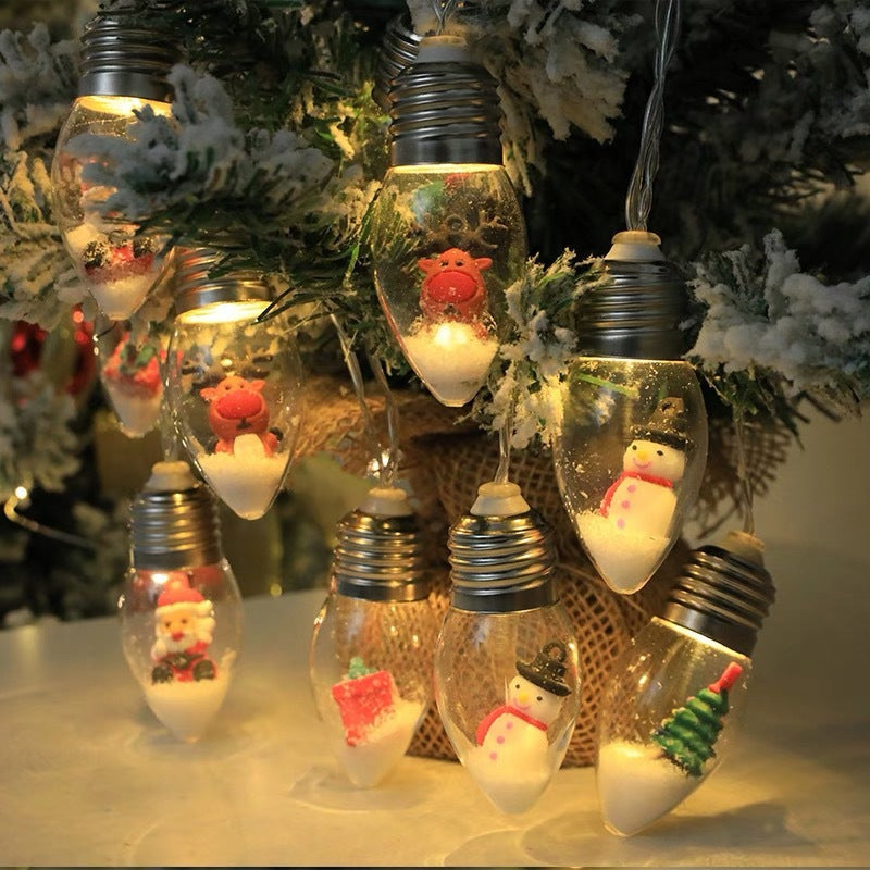 Kerstfiguren LED Lichtslinger – Warmwit Batterijverlichting voor Binnen