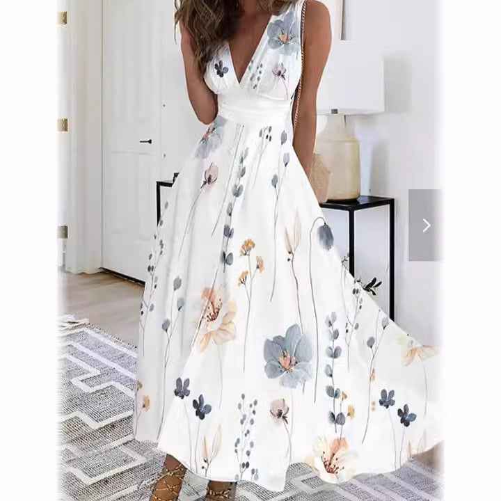 ZomerLuna Bloemen Maxi Jurk