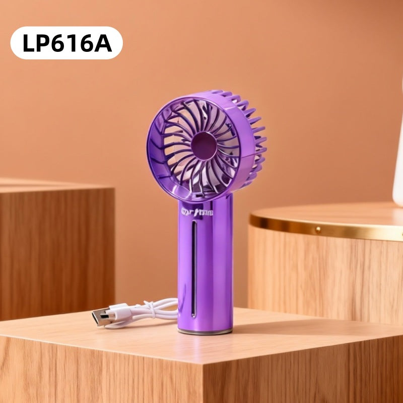 Draagbare USB-sprayventilator met ergonomische handgreep