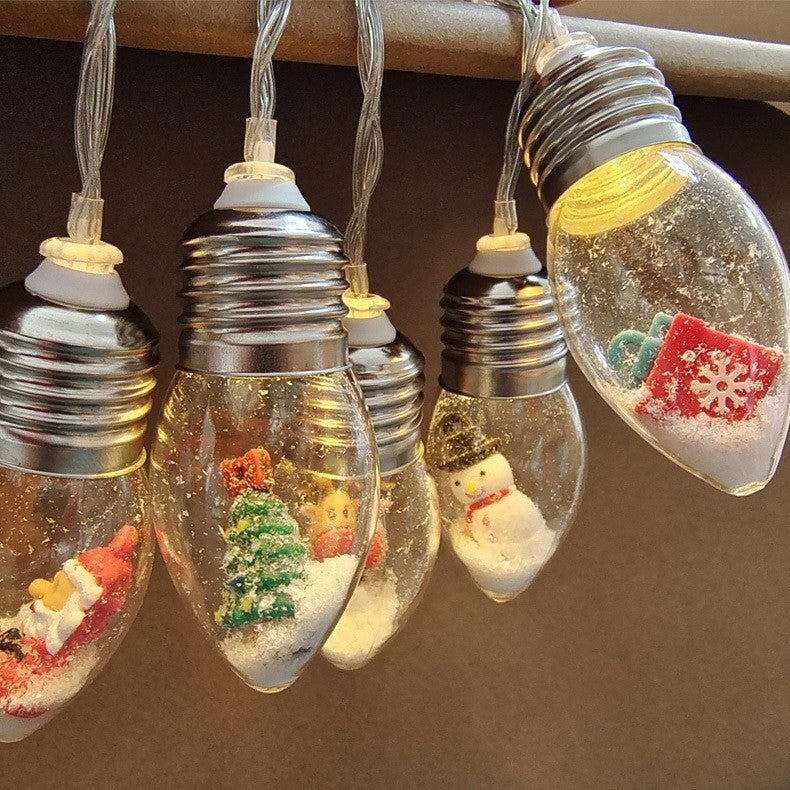 Kerstfiguren LED Lichtslinger – Warmwit Batterijverlichting voor Binnen