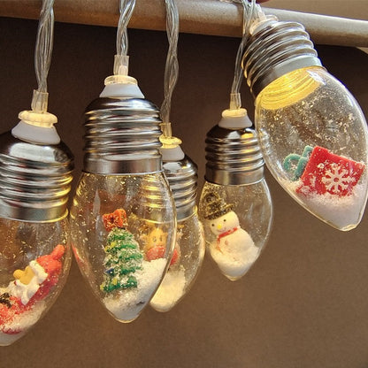 Kerstfiguren LED Lichtslinger – Warmwit Batterijverlichting voor Binnen