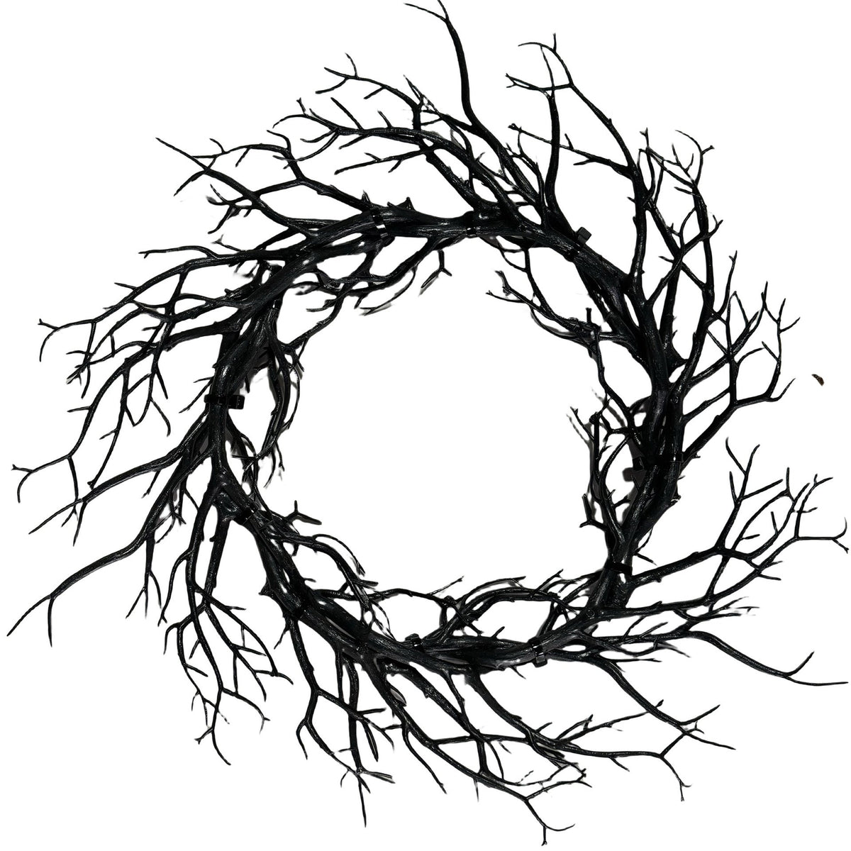 Halloween decoratieve krans gemaakt van kunstmatige takken met een natuurlijke taklook