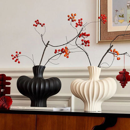 Sculptuur Keramische Decoratieve Vaas - Premium Kunstobject