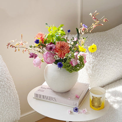 Rustieke Keramische Bloempot met Textuur
