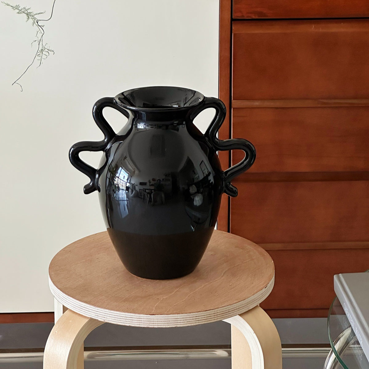 Moderne Sculptuur Keramische Vaas - Elegant Decoratief Kunstwerk