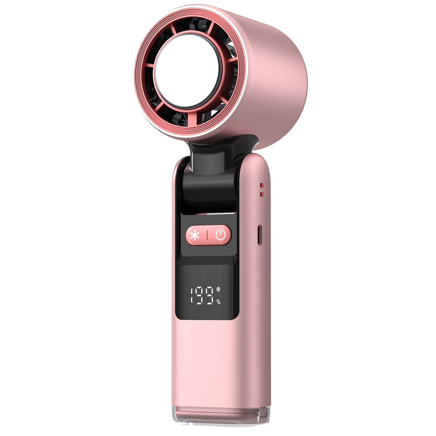 FreshFlow Slimme Handventilator met Digitaal Display en Oplaadbare Batterij