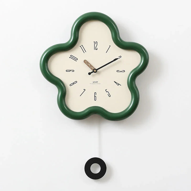 Natuurlijke Wandklok met Slingerbewegingen - 39cm Stille Sweep