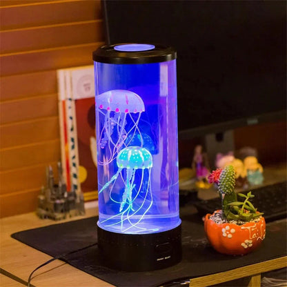 OceanGlow LED-kwallen-lavalampe - Rustgevende kleuren voor elke ruimte
