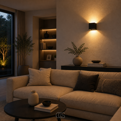Magnetische oplaadbare wandlamp met bewegingssensor | 10 x 10 cm aluminium